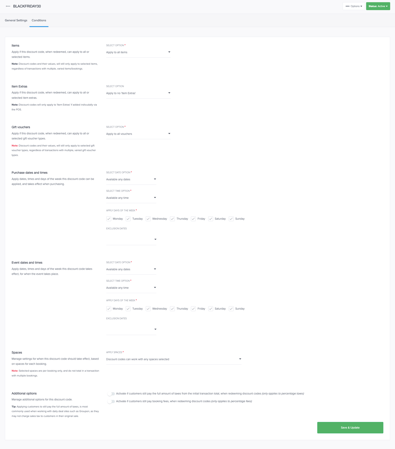 Creating and Managing Discount Codes